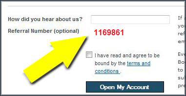 Bodog Referral Number